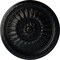 Ekena Millwork Temple Ceiling Medallion (Fits Canopies up to 9 1/4"), Hand-Painted Jet Black, 24"OD x 1 5/8"P CM24TEBLF - alternate 1